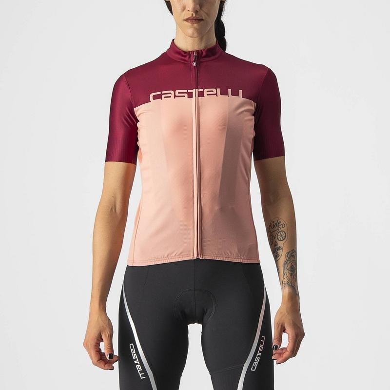 CASTELLI VELOCISSIMA JERSEY BLUSH/BORDEAUX S S+D