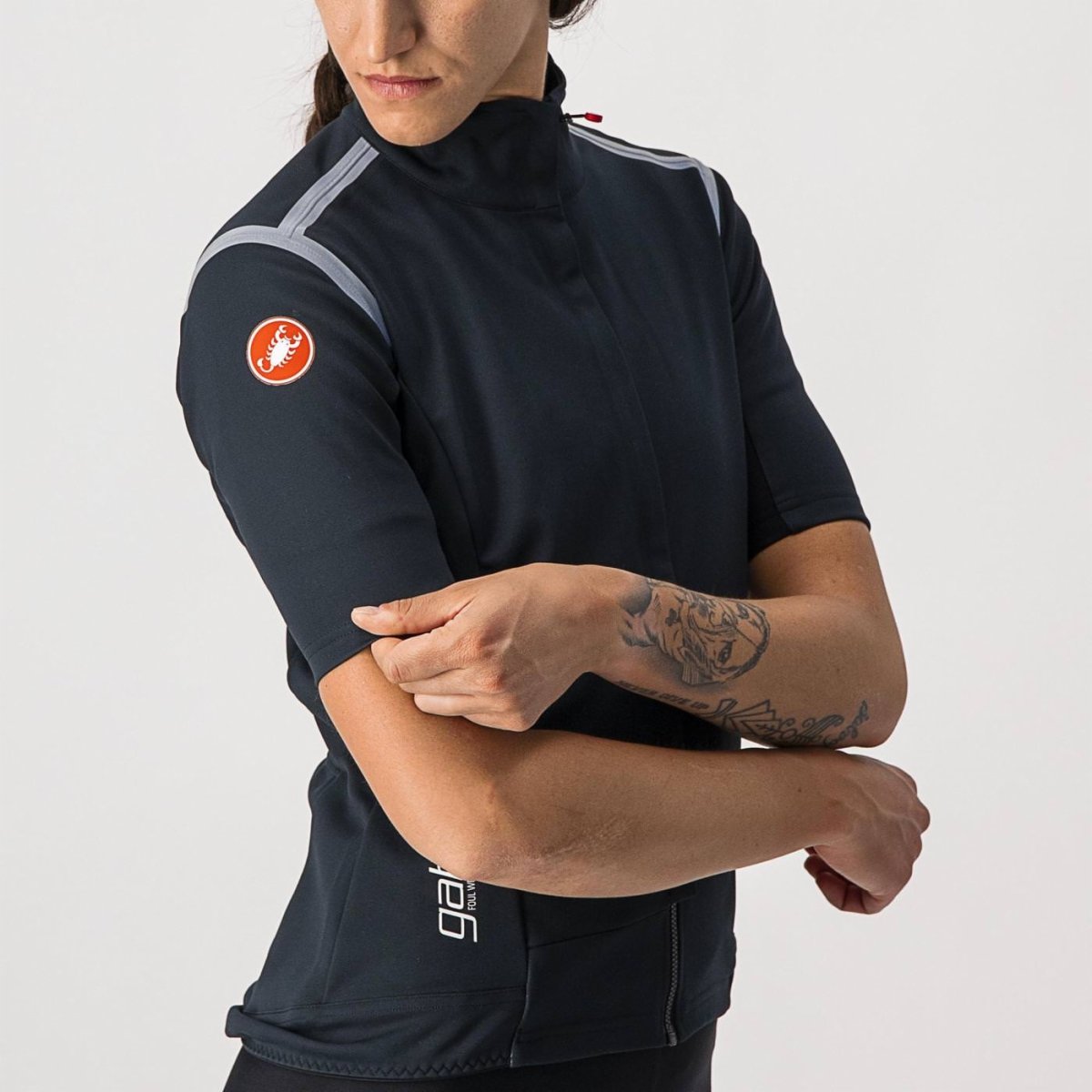 CASTELLI GABBA ROS WOMENS LIGHT BLACK/SILVER REFLEX