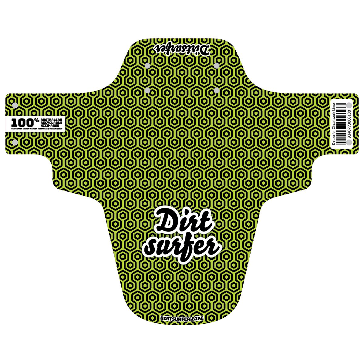 DIRTSURFER MUDGUARD - CIRCUIT WORK LIME