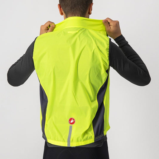 CASTELLI SQUADRA STRETCH VEST YELLOW FLUO/DARK GREY