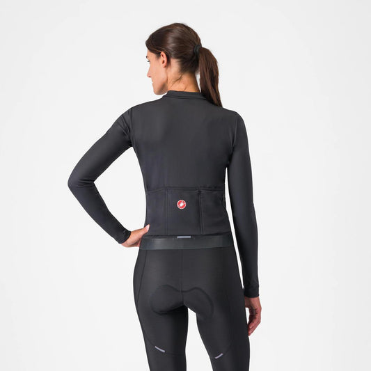 CASTELLI ESPRESSO THERMAL WOMENS JERSEY LIGHT BLACK