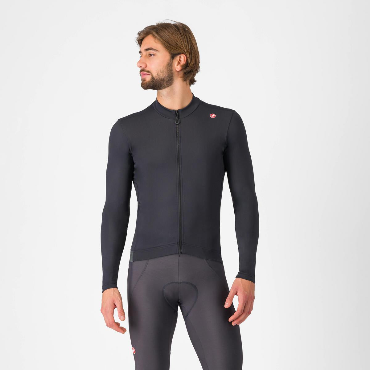 CASTELLI ESPRESSO THERMAL JERSEY LIGHT BLACK