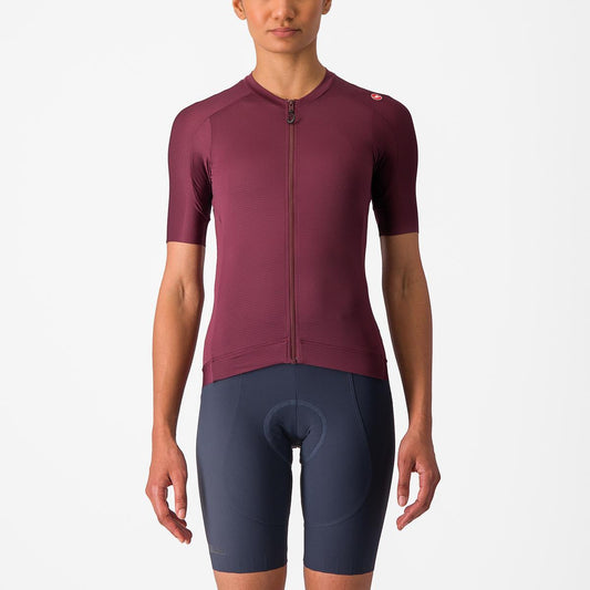CASTELLI ESPRESSO  W JERSEY DEEP BORDEAUX/DEEP BORDEAUX