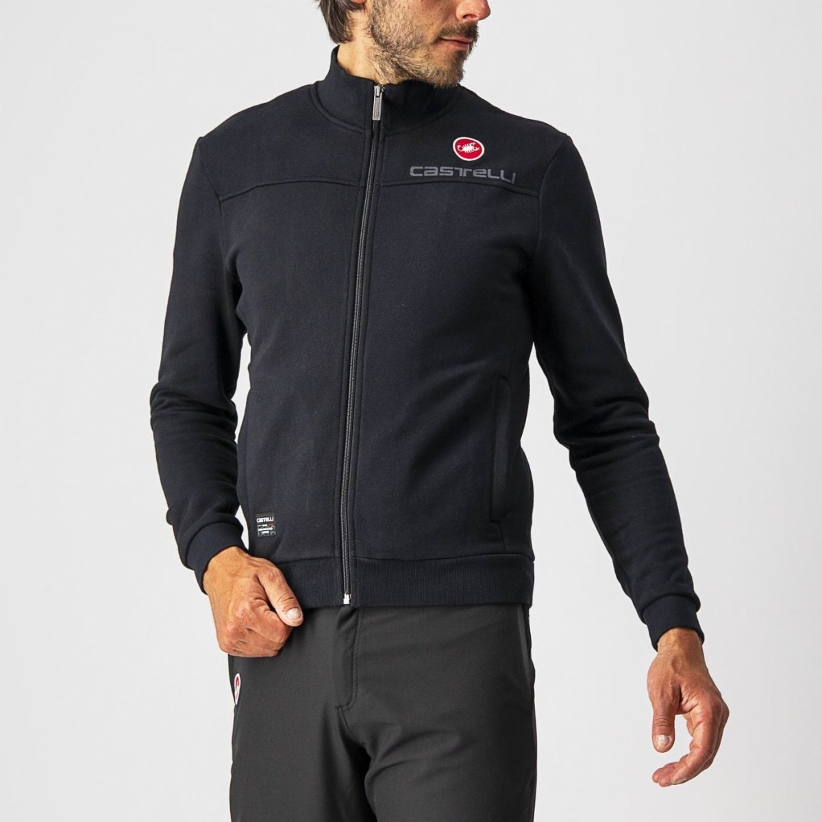CASTELLI MILANO TRACK JACKET BLACK
