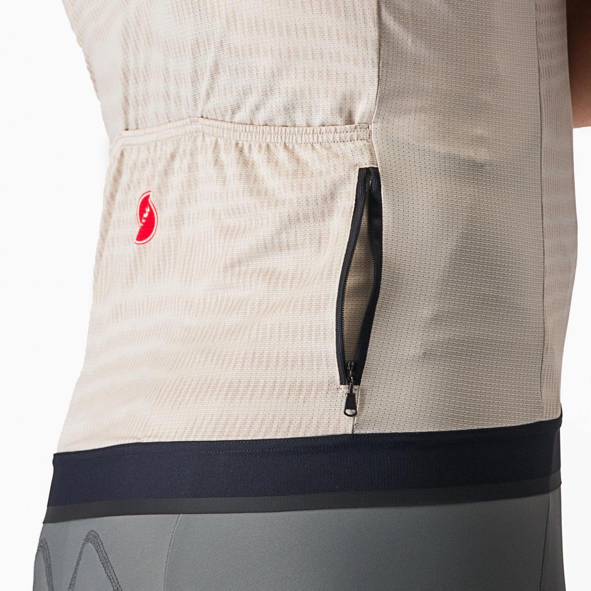 CASTELLI UNLIMITED ENDURANCE JERSEY SILVER MOON/ORANGE RUST