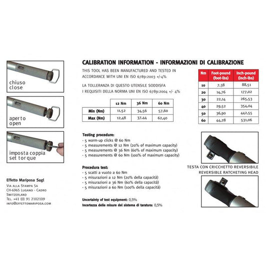 EFFETTO TOOL TORQ WRENCH PRO G2 10-60NM
