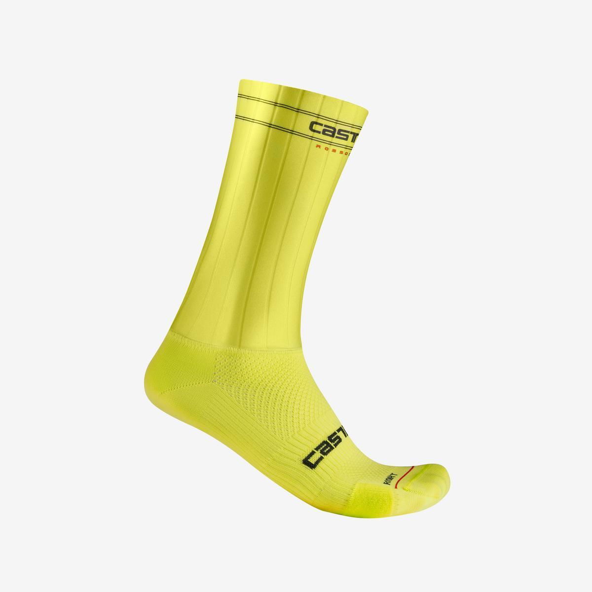 CASTELLI FAST FEET 3 SOCK ELECTRIC LIME