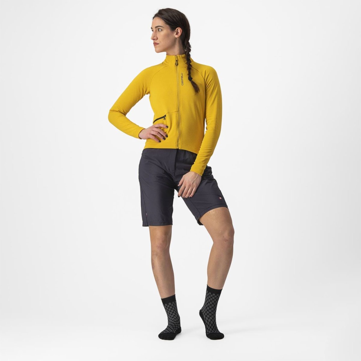 CASTELLI UNLIMITED TRAIL W JERSEY GOLDENROD/DARK GRAY