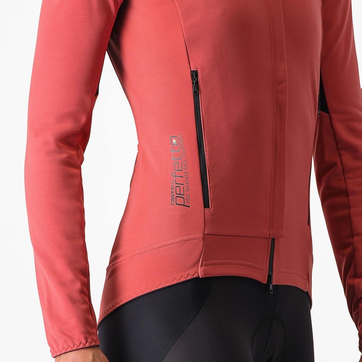 CASTELLI PERFETTO RoS 2 WOMENS JACKET MINERAL RED/SILVER GRAY