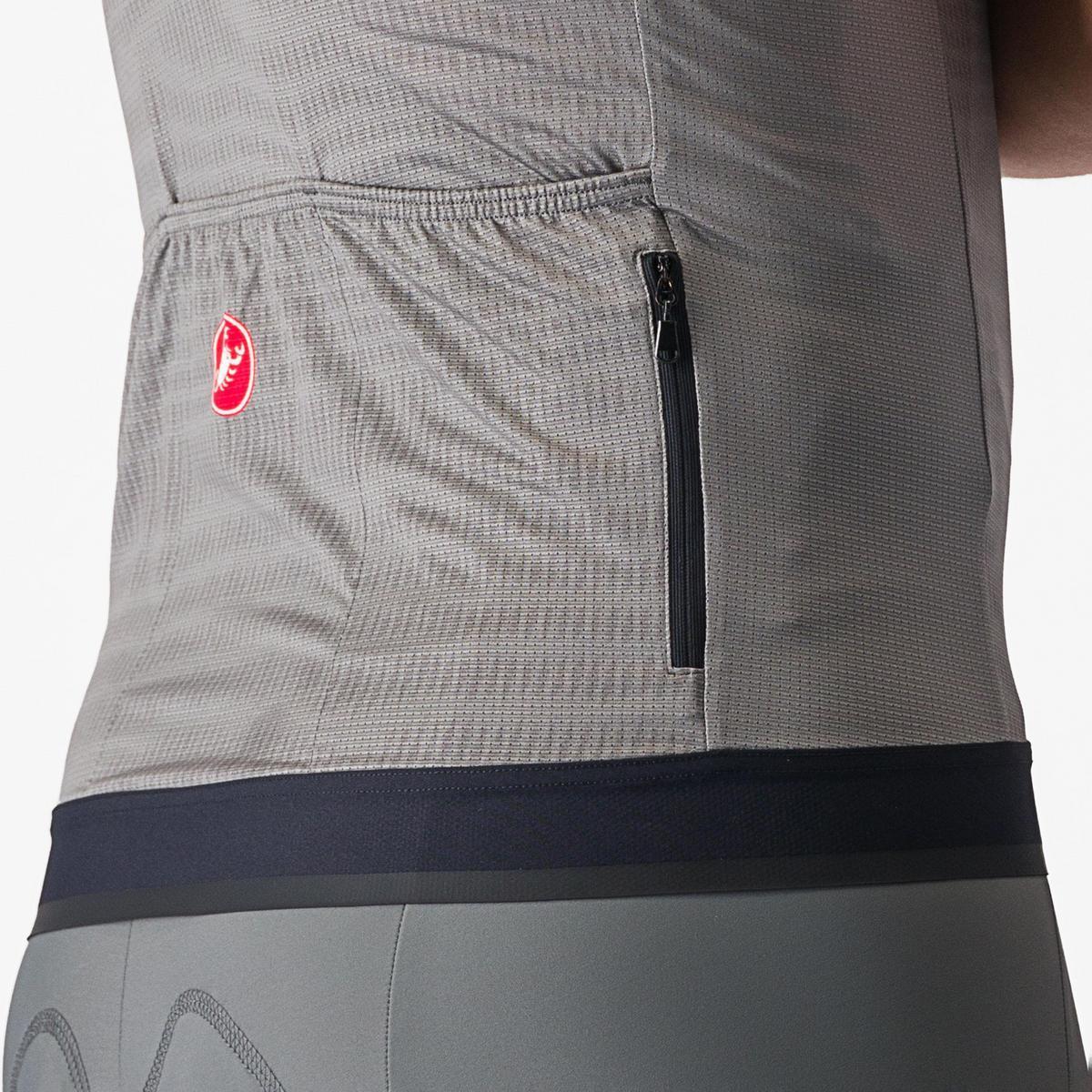 CASTELLI UNLIMITED ENDURANCE JERSEY GUNMETAL GRAY/CLAY