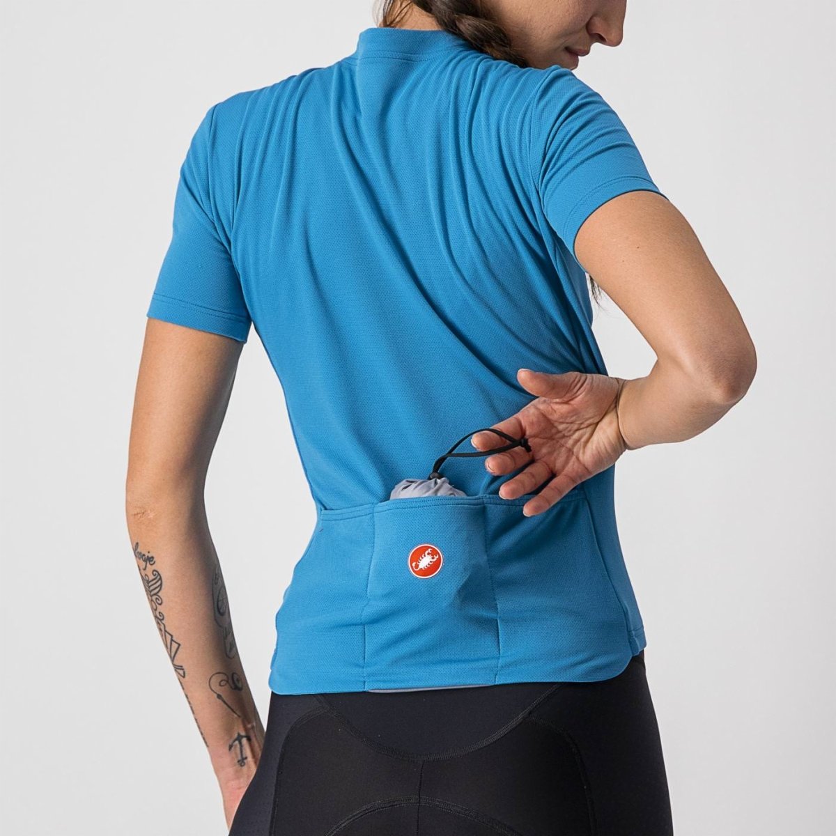 CASTELLI ARIA SHELL W JACKET SILVER GRAY