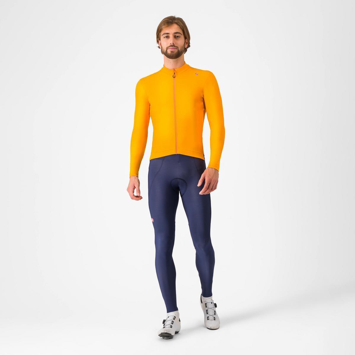 CASTELLI ESPRESSO THERMAL JERSEY ViVID ORANGE/DARK GRAY