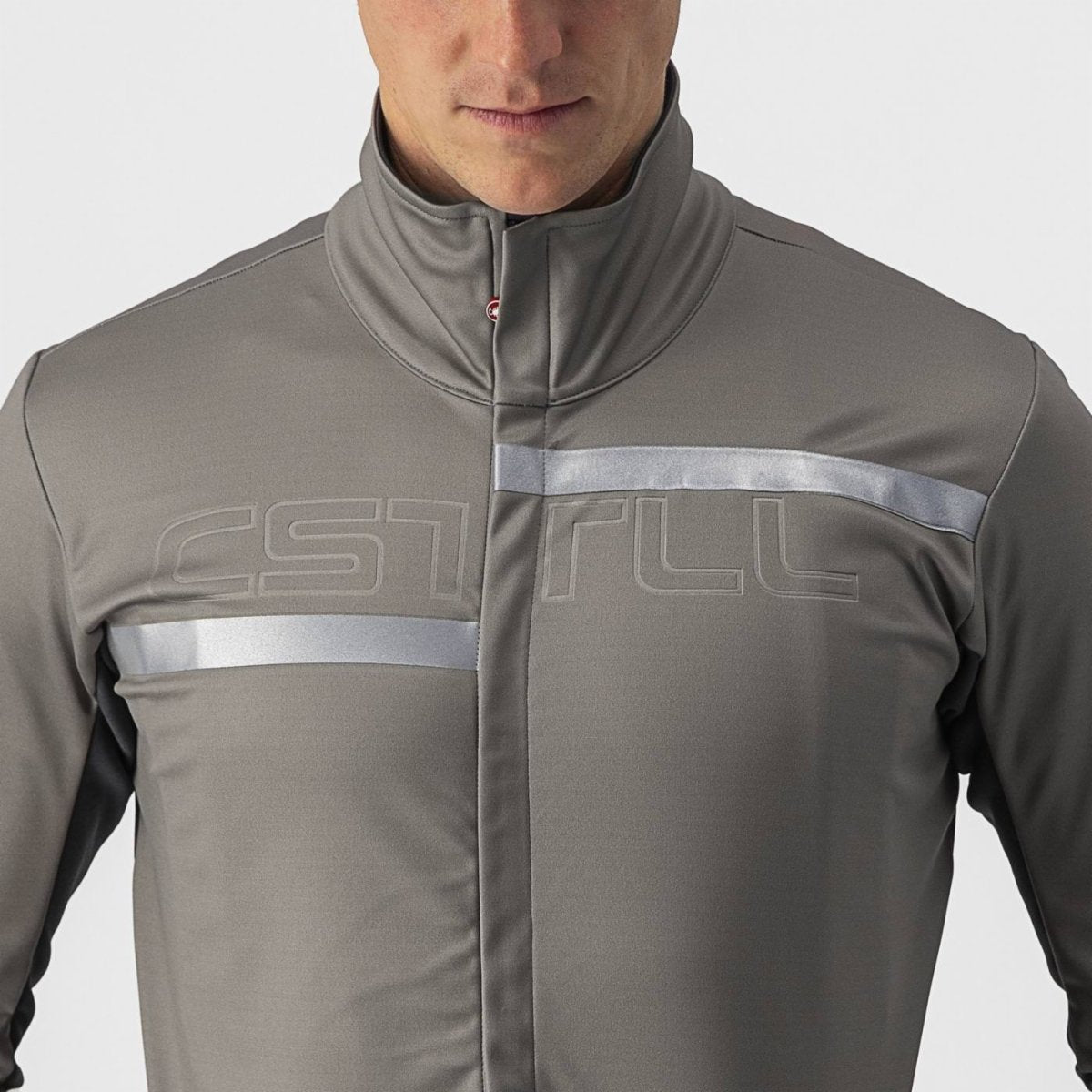 CASTELLI TRANSITION 2 JACKET NICKEL GRAY/DARK GRAY-SILVER ***MEDIUM ONLY***