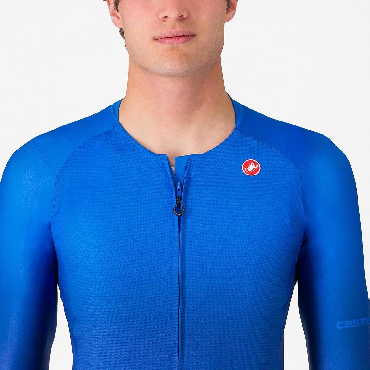 CASTELLI UPF LONG SLEEVE JERSEY AZZURRO ITALIA