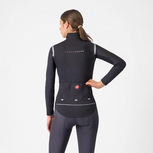 CASTELLI PERFETTO RoS 3 WOMENS JACKET LIGHT BLACK/SILVER REFLEX