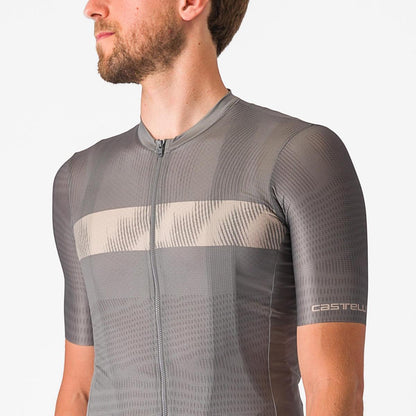 CASTELLI UNLIMITED ENDURANCE JERSEY GUNMETAL GRAY/CLAY