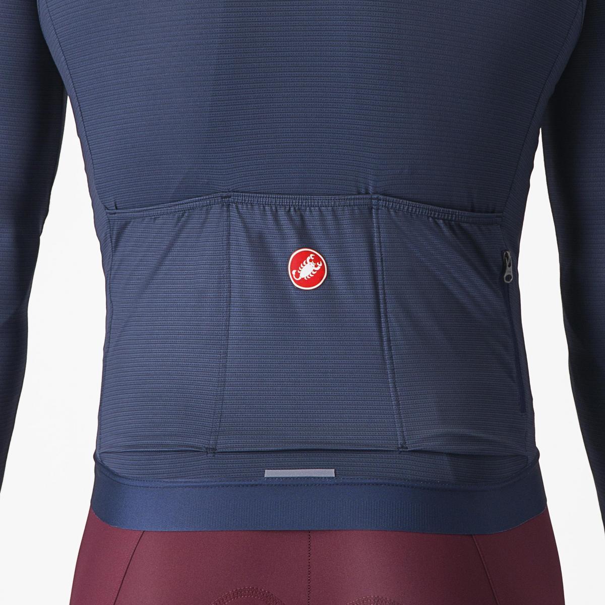 CASTELLI ESPRESSO LS JERSEY BELGIAN BLUE/SILVER MOON