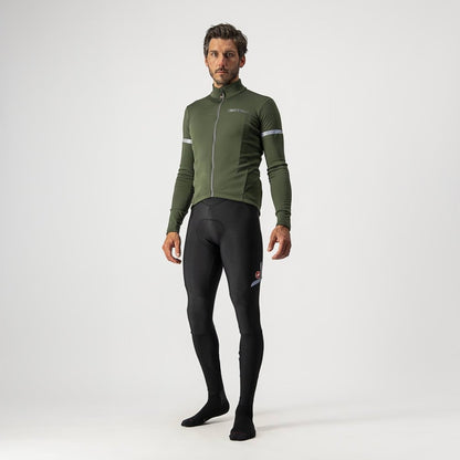 CASTELLI FONDO 2 JERSEY FZ MILITARY GREEN/SILVER REFLEX