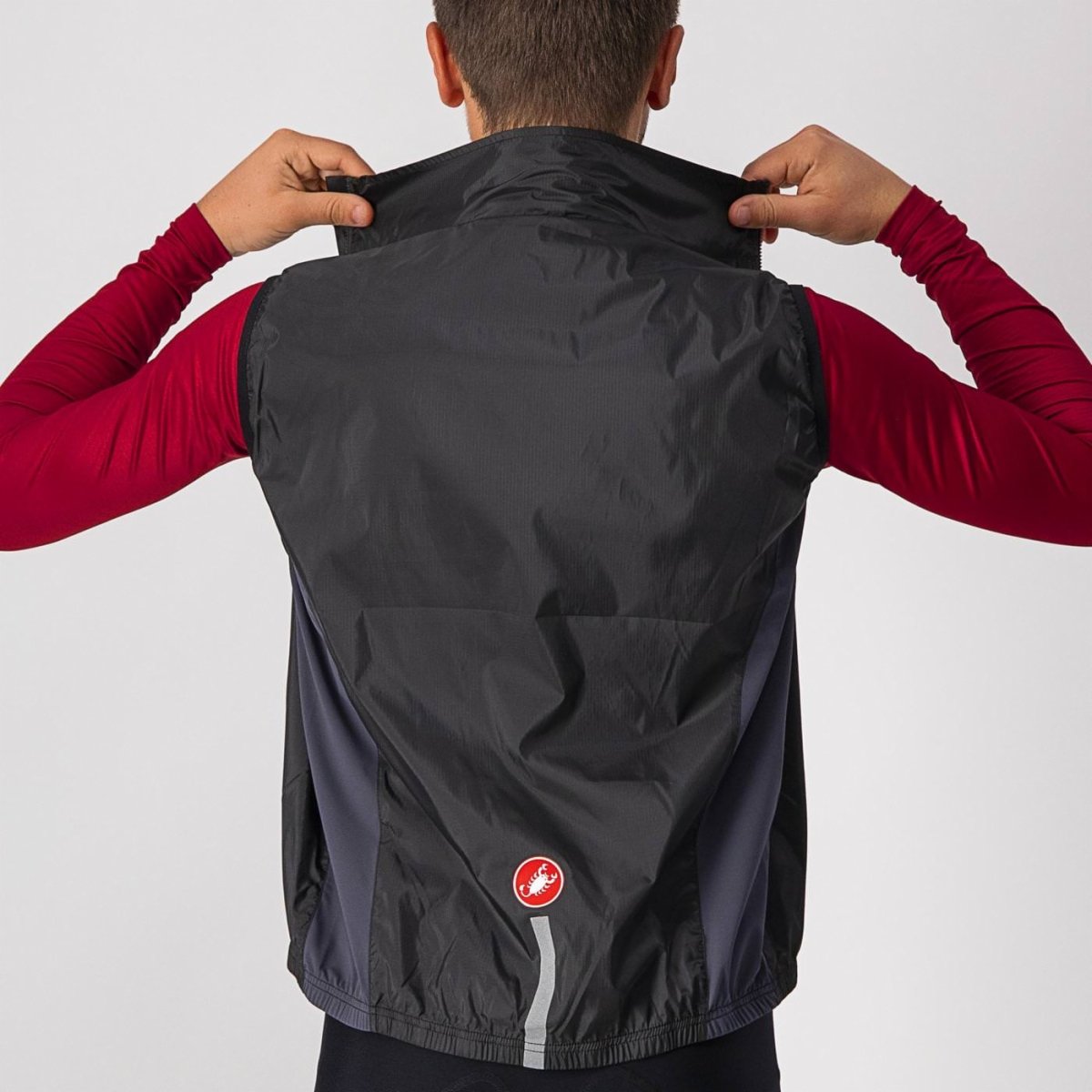 CASTELLI SQUADRA STRETCH VEST LIGHT BLACK/DARK GRAY