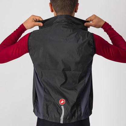 CASTELLI SQUADRA STRETCH VEST LIGHT BLACK/DARK GRAY