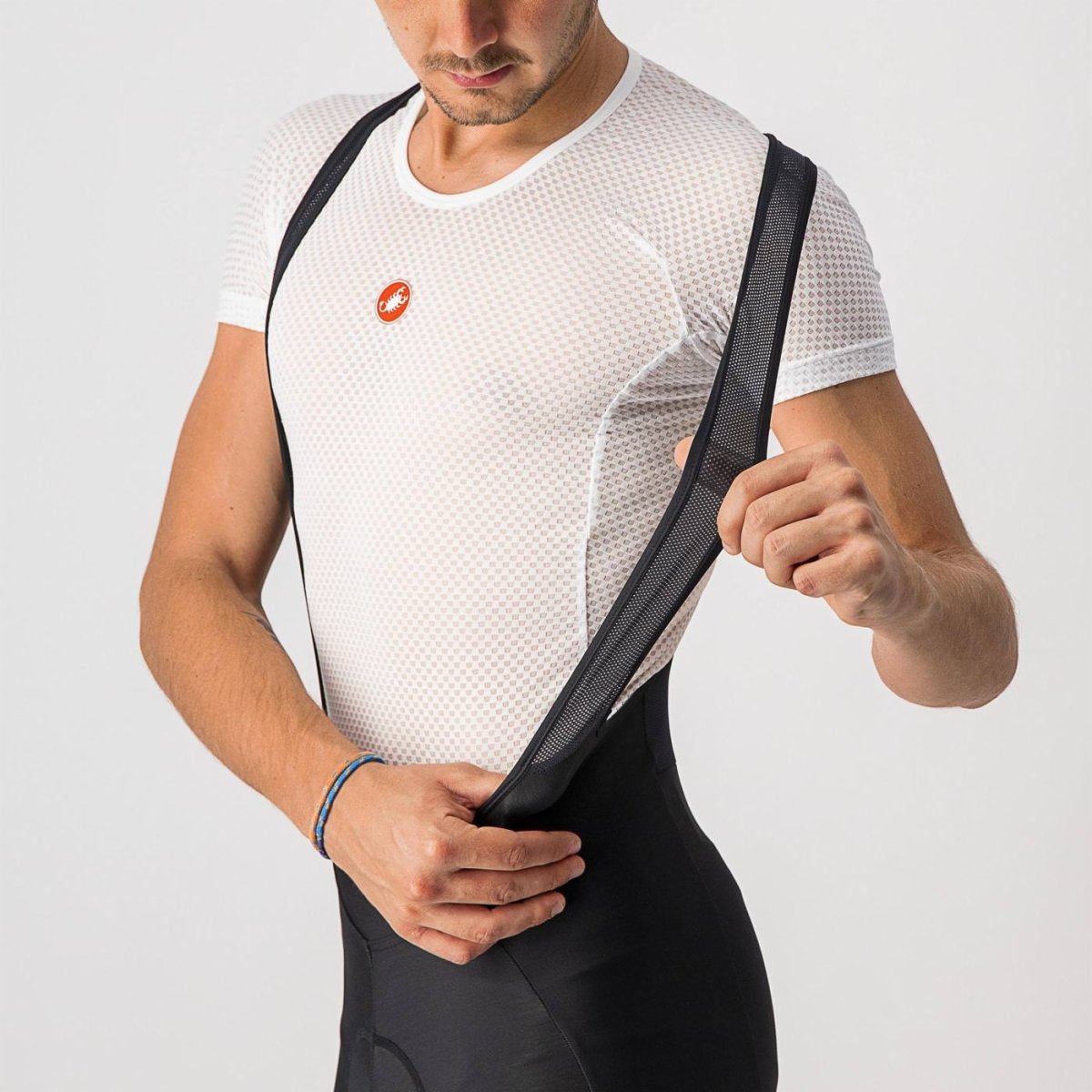 CASTELLI VELOCISSIMO 5 BIB TIGHT BLACK/SILVER REFLEX