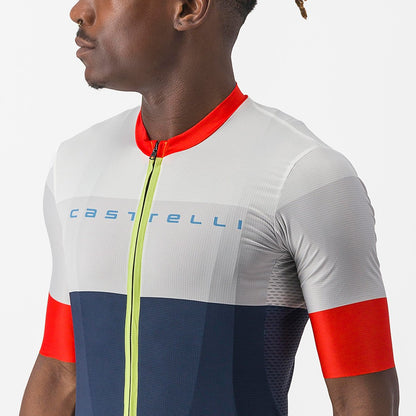 CASTELLI SEZIONE JERSEY BELGIAN BLUE/IVORY-MASTICE-FIE