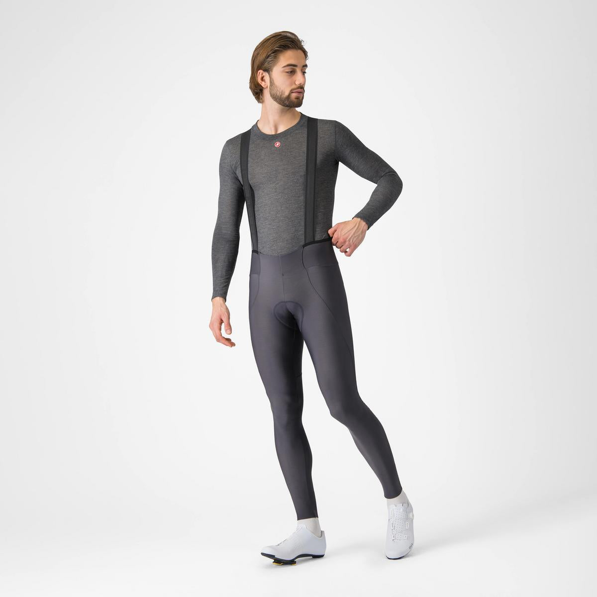 CASTELLI MEDIO BASE LAYER LS MELANGE GRAY