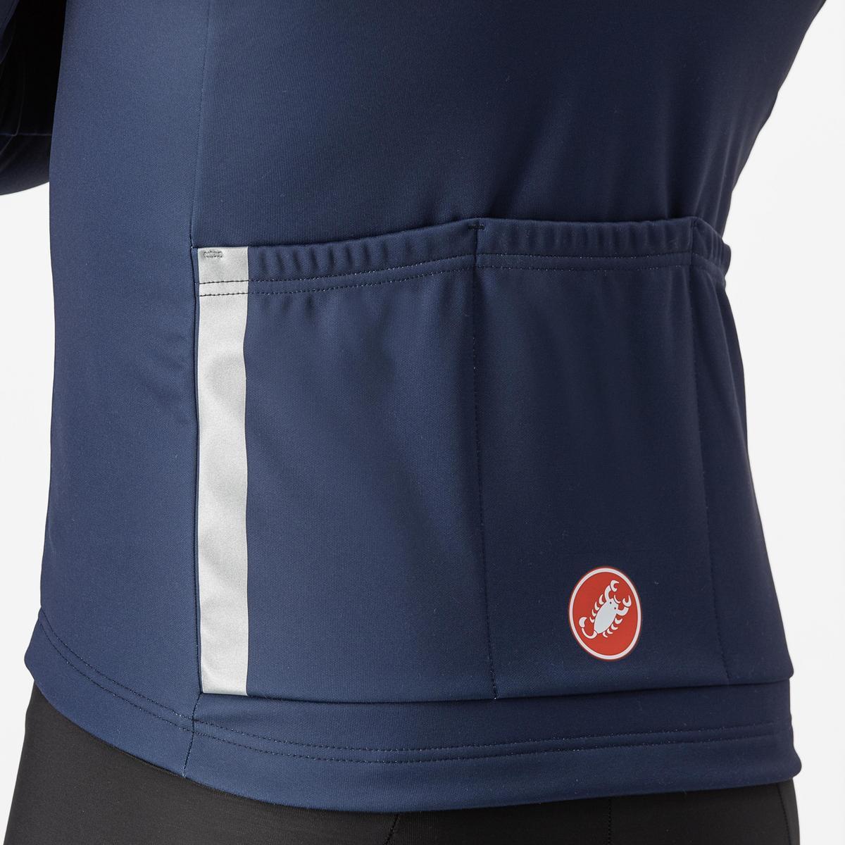 CASTELLI ENTRATA THERMAL JERSEY BELGIAN BLUE/SILVER GRAY