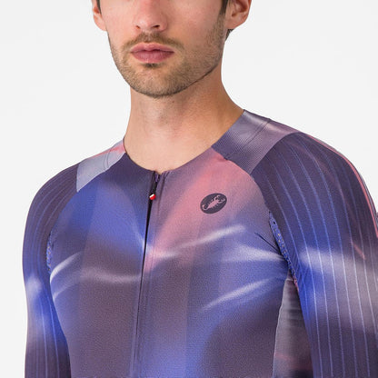 CASTELLI AERO RACE 8S JERSEY NIGHT SHADE/ROSA GIRO