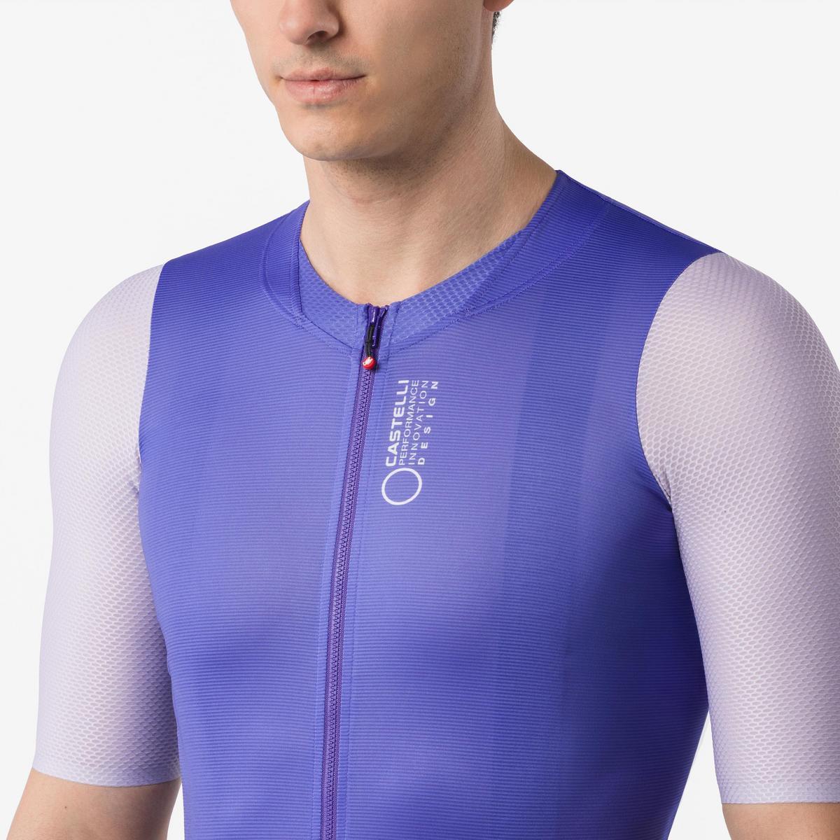 CASTELLI CORRETTO JERSEY ULTRAVIOLET/PURPLE MIST-WHITE