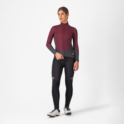 CASTELLI PERFETTO AIR W JACKET DEEP BORDEAUX/DARK GRAY