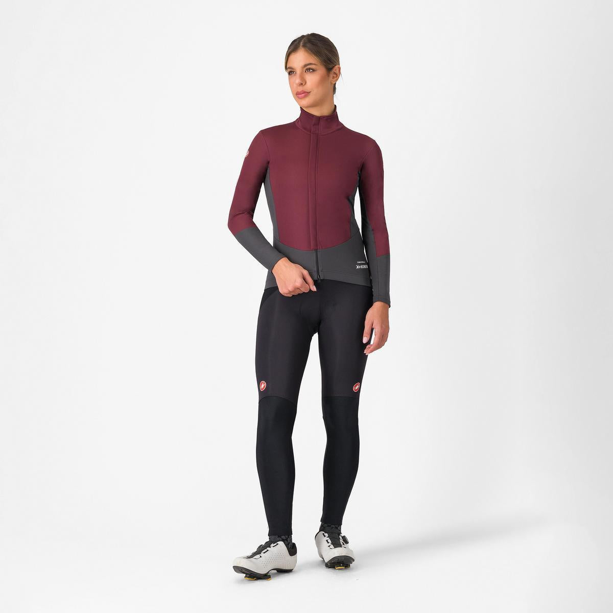 CASTELLI PERFETTO AIR WOMENS JACKET DEEP BORDEAUX/DARK GRAY
