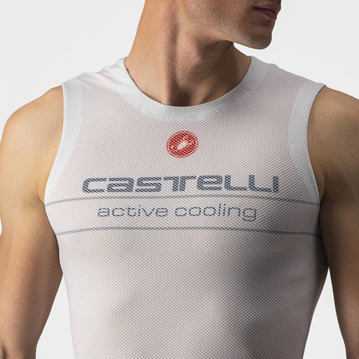 CASTELLI ACTIVE COOLING SLEEVELESS SILVER GRAY
