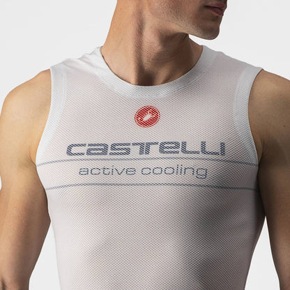 CASTELLI ACTIVE COOLING SLEEVELESS SILVER GRAY