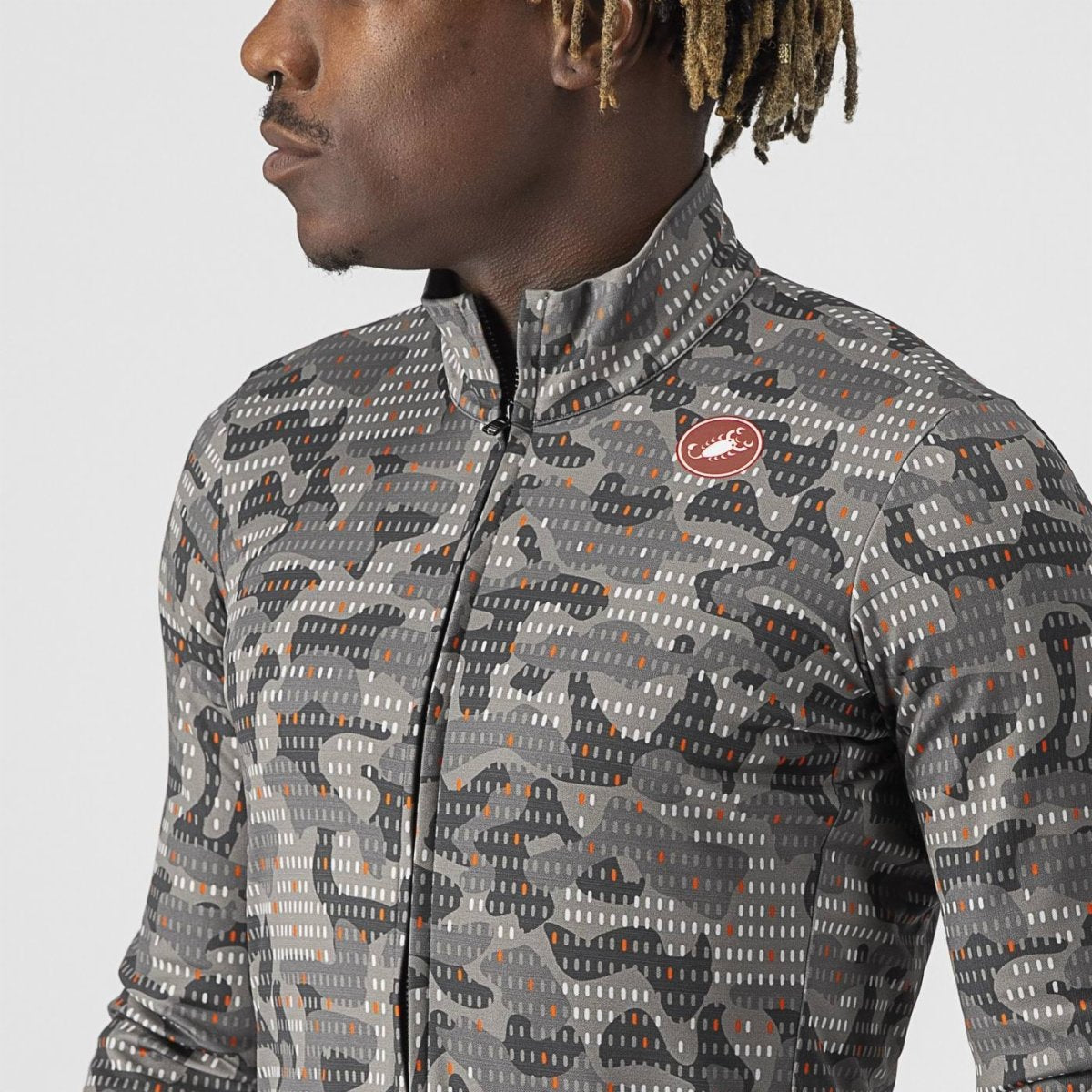 CASTELLI UNLIMITED THERMAL JERSEY NICKEL GRAY/DARK GRAY