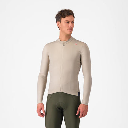 CASTELLI ESPRESSO THERMAL JERSEY CLAY/DARK GRAY