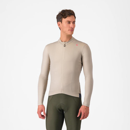 CASTELLI ESPRESSO THERMAL JERSEY CLAY/DARK GRAY