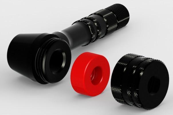 SILCA FLOOR PUMP CHUCK DISC ADAPTER ALUMINIUM BLACK