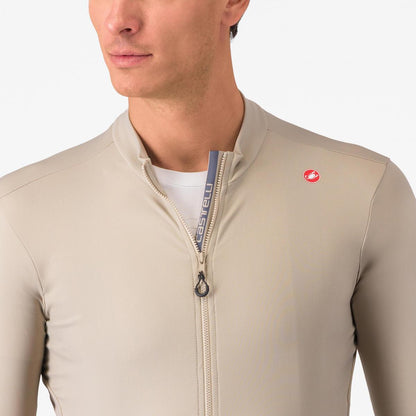 CASTELLI ESPRESSO THERMAL JERSEY CLAY/DARK GRAY