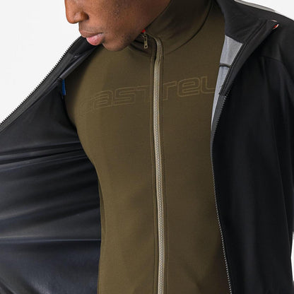 CASTELLI ULTRA RAIN CAPE BLACK/SILVER REFLEX