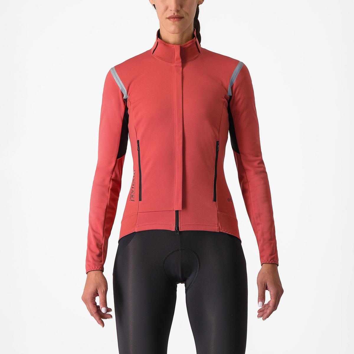 CASTELLI PERFETTO RoS 2 WOMENS JACKET MINERAL RED/SILVER REFLEX