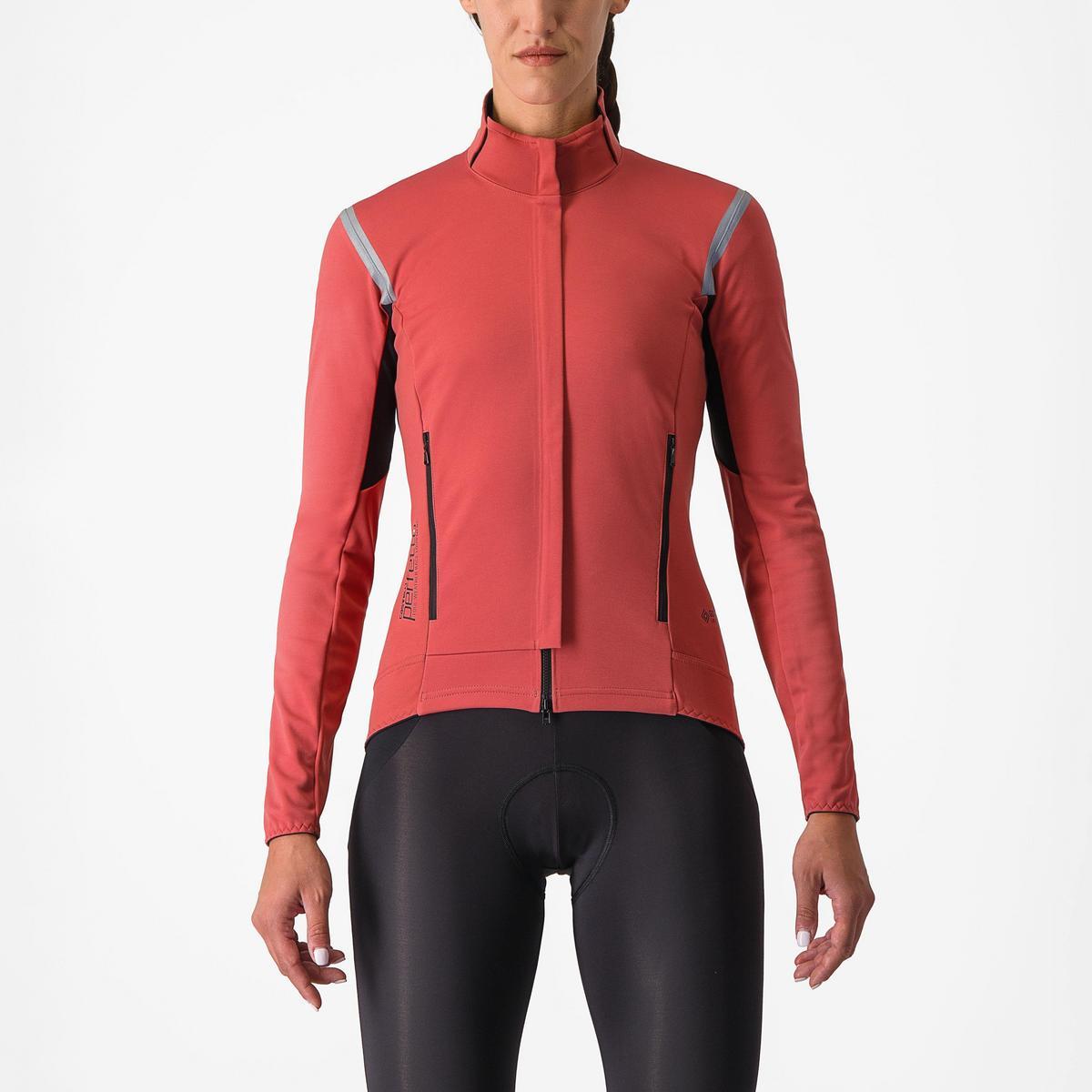 CASTELLI PERFETTO RoS 2 W JACKET MINERAL RED/SILVER REFLEX