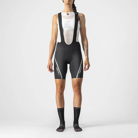 CASTELLI VELOCISSIMA 3 BIBSHORT BLACK & SILVER