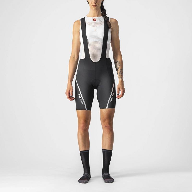 CASTELLI VELOCISSIMA 3 BIBSHORT BLACK/SILVER