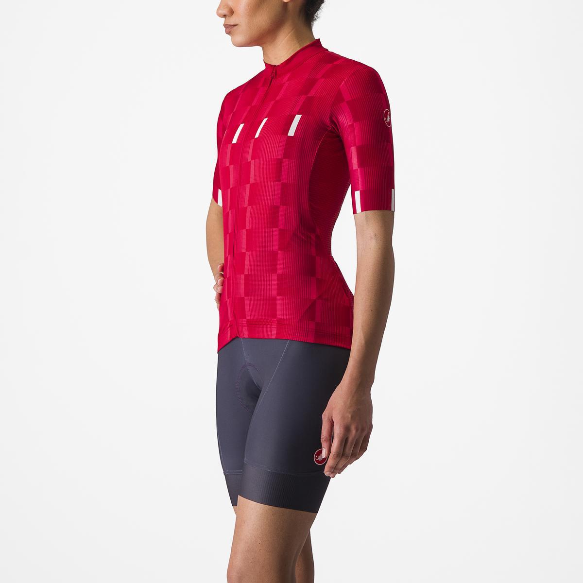 CASTELLI DIMENSIONE JERSEY RICH RED/HIBISCUS-WHITE