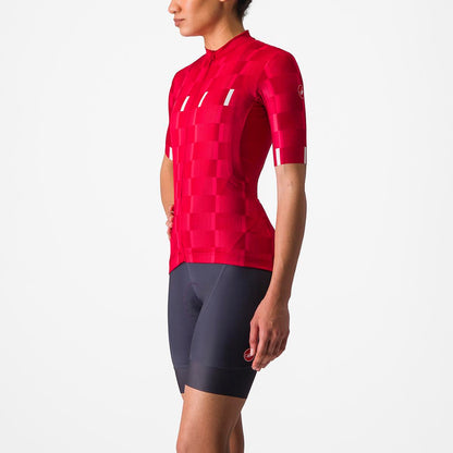 CASTELLI DIMENSIONE JERSEY RICH RED/HIBISCUS-WHITE