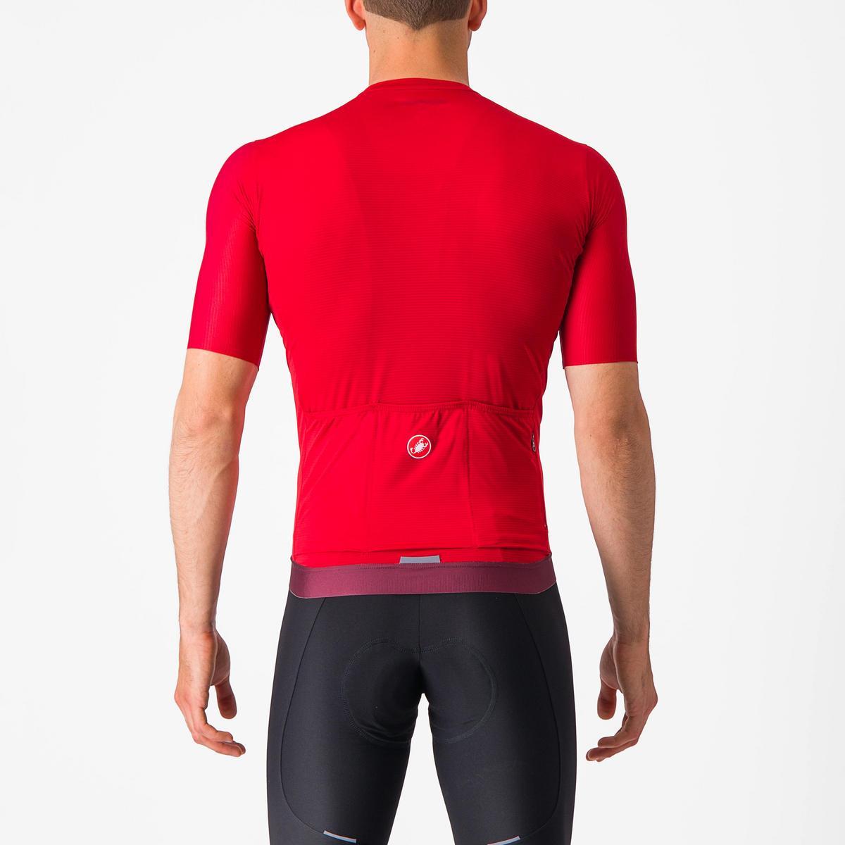 CASTELLI ESPRESSO JERSEY RICH RED/DEEP BORDEAUX