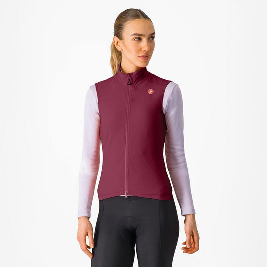 CASTELLI ESPRESSO WOMENS VEST DEEP BORDEAUX
