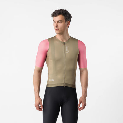 CASTELLI CORRETTO JERSEY ELMWOOD/ROSA GIRO-WHITE