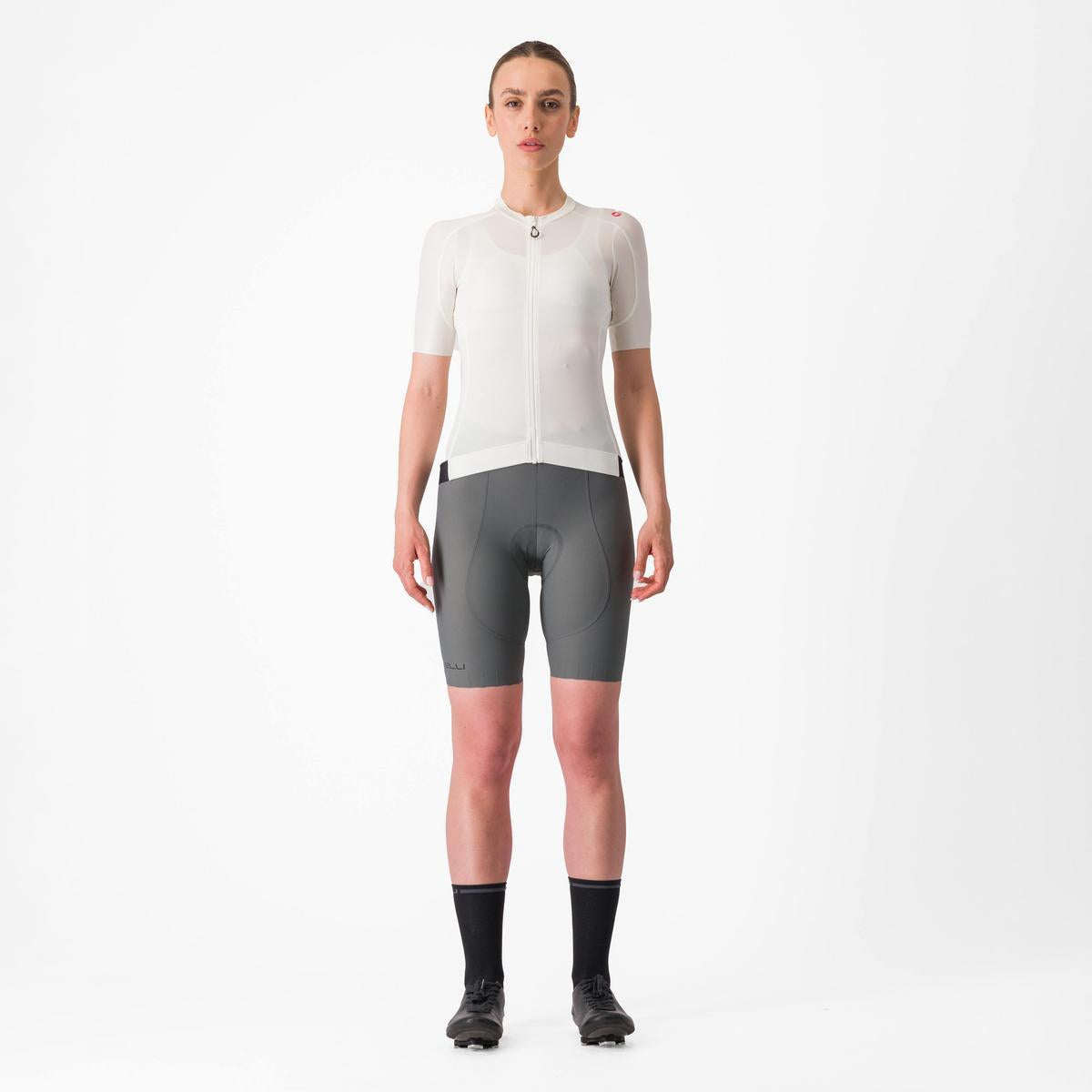 CASTELLI ESPRESSO  WOMENS JERSEY IVORY/DARK GRAY